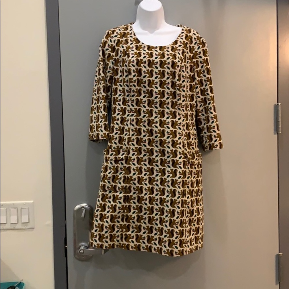 Squirrel shift dress